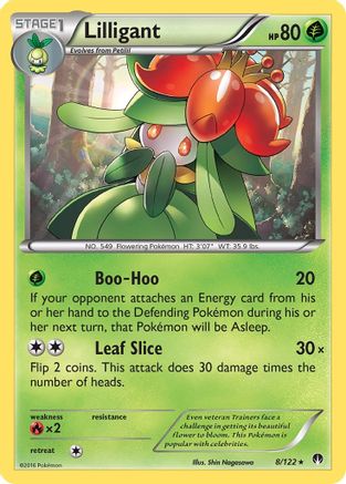 XY BREAKpoint 008/122 Lilligant - Reverse Holofoil - Rare