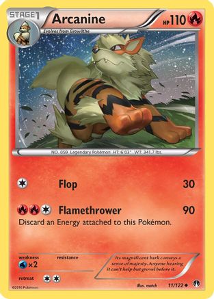 XY BREAKpoint 011/122 Arcanine - Uncommon