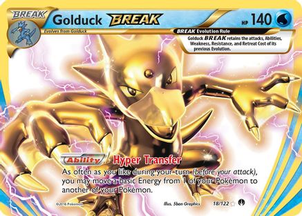XY BREAKpoint 018/122 Golduck BREAK - Holofoil - Rare BREAK