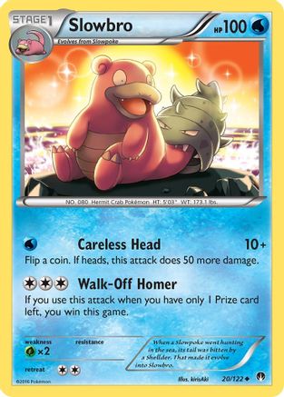 XY BREAKpoint 020/122 Slowbro - Reverse Holofoil - Uncommon