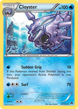 XY BREAKpoint 024 Cloyster - Uncommon