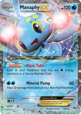 XY BREAKpoint 032/122 Manaphy EX - Holofoil - Ultra Rare