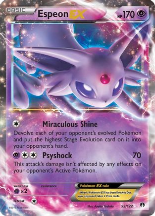 XY BREAKpoint 052/122 Espeon EX - Holofoil - Ultra Rare