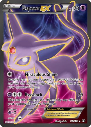 XY BREAKpoint 117/122 Espeon EX (Full Art) - Holofoil - Ultra Rare