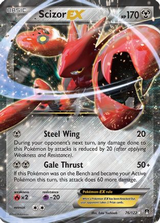 XY BREAKpoint 076/122 Scizor EX - Holofoil - Ultra Rare