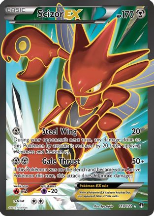 XY BREAKpoint 119/122 Scizor EX (Full Art) - Holofoil - Ultra Rare
