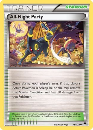 XY BREAKpoint 096/122 All-Night Party - Reverse Holofoil - Uncommon