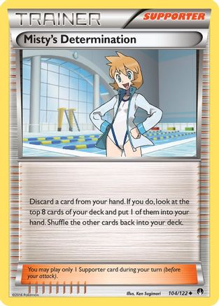 XY BREAKpoint 104/122 Misty's Determination - Uncommon