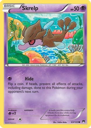 XY BREAKpoint 063/122 Skrelp - Reverse Holofoil - Common
