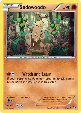 XY BREAKpoint 067/122 Sudowoodo - Uncommon