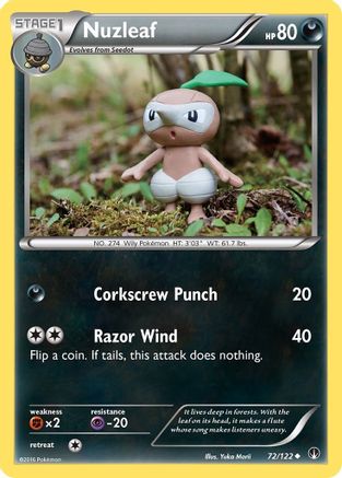 XY BREAKpoint 072/122 Nuzleaf - Reverse Holofoil - Uncommon