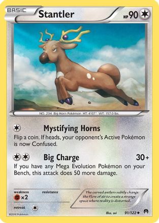 XY BREAKpoint 091 Stantler - Uncommon