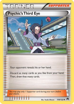 XY BREAKpoint 108/122 Psychic's Third Eye - Uncommon