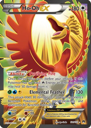 XY BREAKpoint 121/122 Ho-Oh EX (Full Art) - Holofoil - Ultra Rare