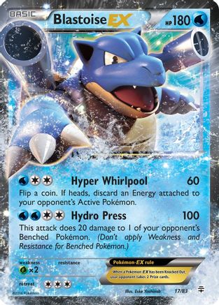 Generations 017/83 Blastoise EX - Holofoil - Ultra Rare