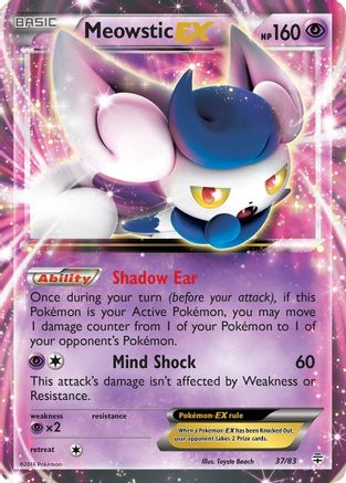 Generations 037/83 Meowstic EX - Holofoil - Ultra Rare