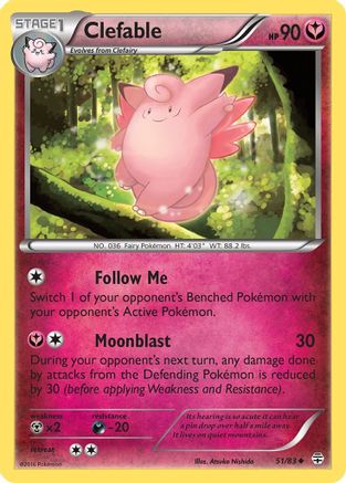 Generations 051/83 Clefable - Uncommon