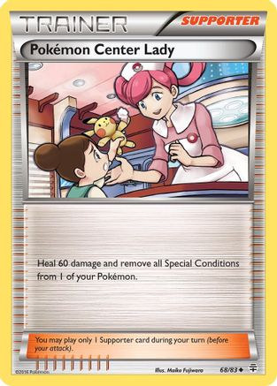 Generations 068/83 Pokemon Center Lady - Reverse Holofoil - Uncommon