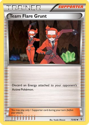 Generations 073/83 Team Flare Grunt - Reverse Holofoil - Uncommon