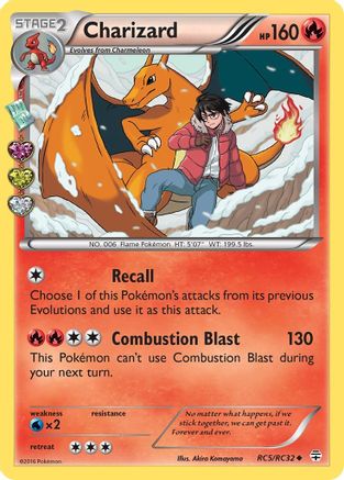 Generations Radiant Collection RC5/RC32 Charizard - Holofoil - Uncommon