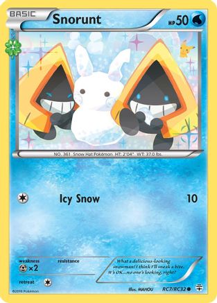 Generations Radiant Collection RC7/RC32 Snorunt - Common