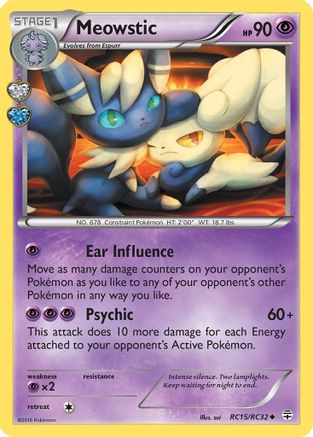 Generations Radiant Collection RC15/RC32 Meowstic - Holofoil - Uncommon