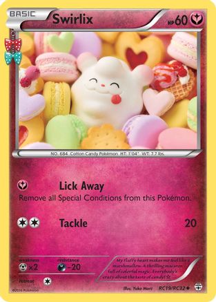 Generations Radiant Collection RC19/RC32 Swirlix - Holofoil - Uncommon