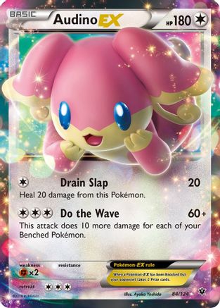 XY Fates Collide 084/124 Audino EX - Holofoil - Ultra Rare