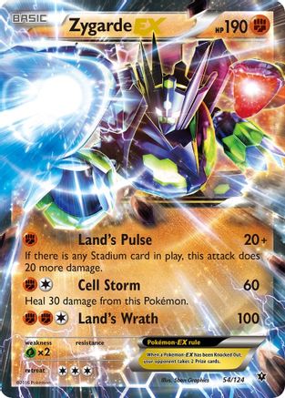 XY Fates Collide 054/124 Zygarde EX - Holofoil - Ultra Rare