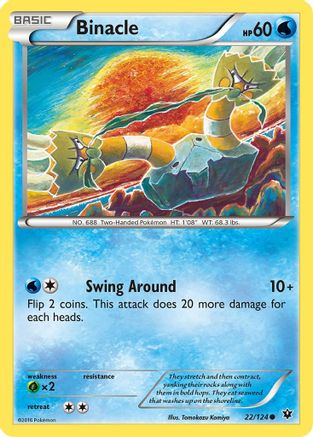 XY Fates Collide 022/124 Binacle - Common