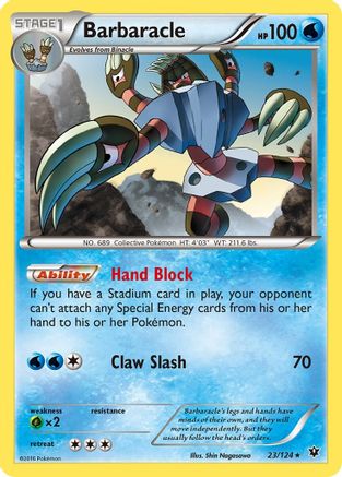 XY Fates Collide 023/124 Barbaracle - Rare