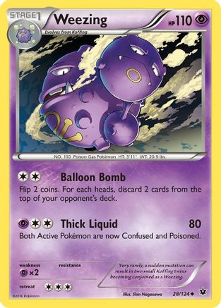 XY Fates Collide 028/124 Weezing - Uncommon