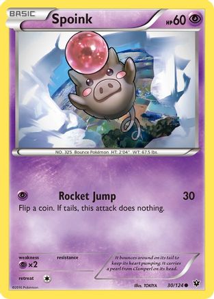 XY Fates Collide 030 Spoink - Common