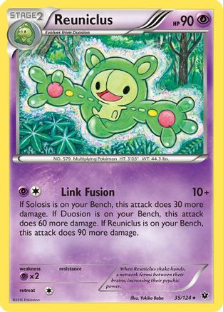 XY Fates Collide 035/124 Reuniclus - Reverse Holofoil - Rare