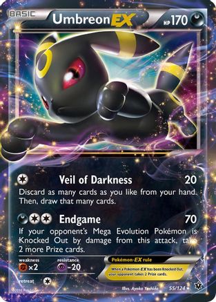 XY Fates Collide 055/124 Umbreon EX - Holofoil - Ultra Rare