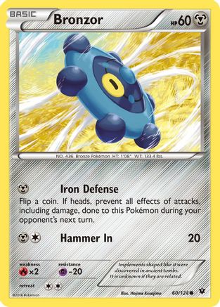 XY Fates Collide 060/124 Bronzor - Common