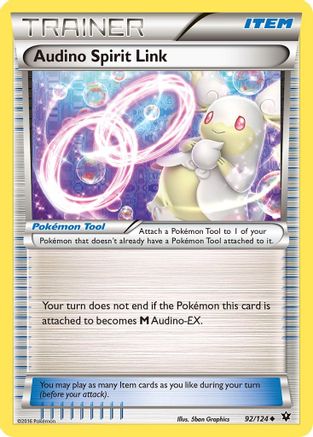XY Fates Collide 092/124 Audino Spirit Link - Uncommon
