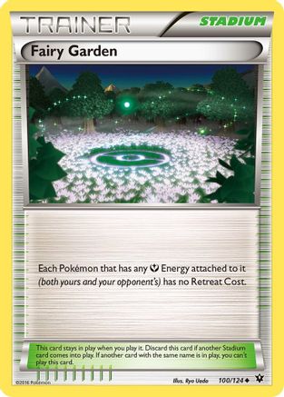 XY Fates Collide 100/124 Fairy Garden - Reverse Holofoil - Uncommon