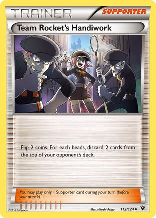 XY Fates Collide 112/124 Team Rocket's Handiwork - Uncommon
