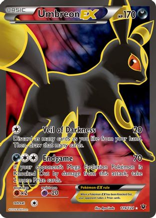 XY Fates Collide 119/124 Umbreon EX (Full Art) - Holofoil - Ultra Rare