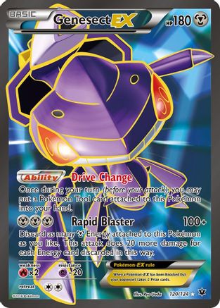 XY Fates Collide 120/124 Genesect EX (Full Art) - Holofoil - Ultra Rare