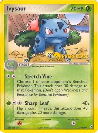 Nintendo Promos /100 Ivysaur - 35/100 (Prerelease) - Promo