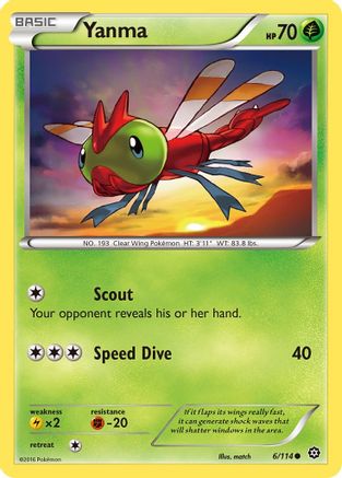 XY Steam Siege 006/114 Yanma - Common
