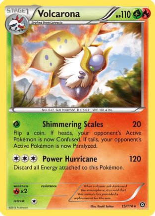 XY Steam Siege 015/114 Volcarona - Rare