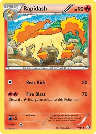 XY Steam Siege 017/114 Rapidash - Uncommon