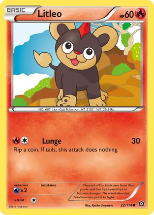 XY Steam Siege 022/114 Litleo - Common