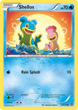 XY Steam Siege 028/114 Shellos - Common