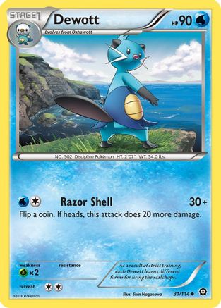 XY Steam Siege 031/114 Dewott - Uncommon