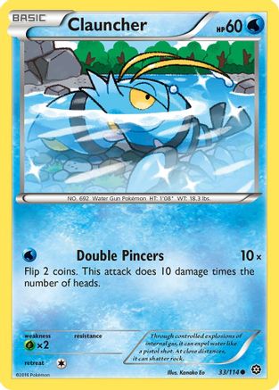 XY Steam Siege 033/114 Clauncher - Common