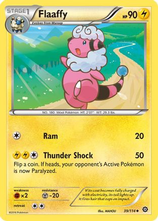 XY Steam Siege 039/114 Flaaffy - Reverse Holofoil - Uncommon